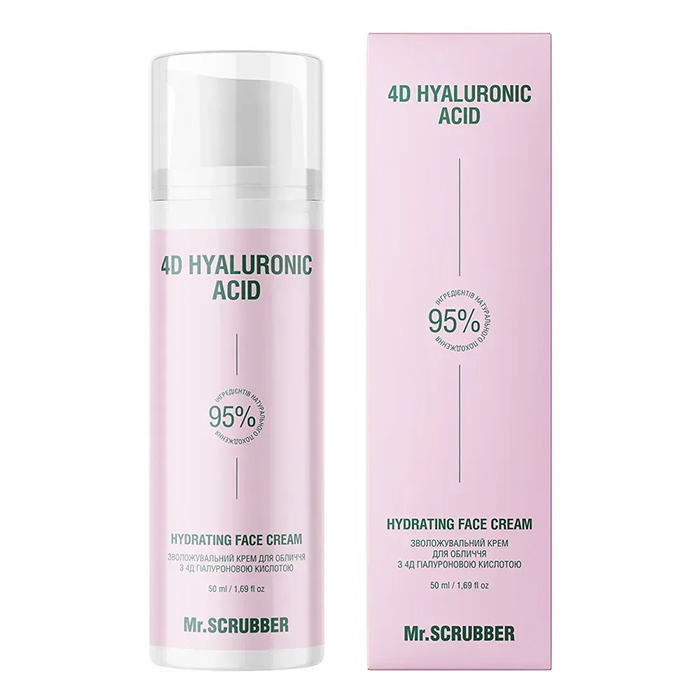 Mr.SCRUBBER 4D Hyaluronic Acid Hydrating Face Cream — зволожувальний крем для обличчя, 50 мл